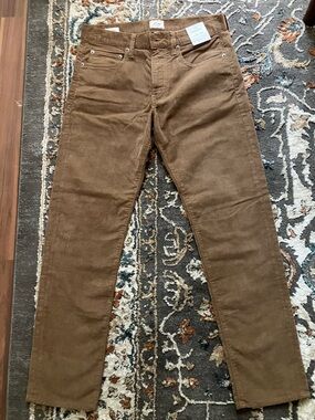 J. Crew Men's Corduroy Pants in Brown
